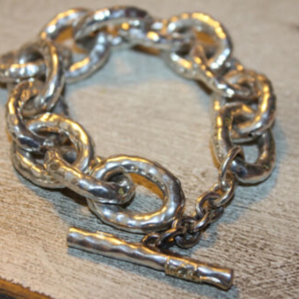 Ippolita Jumbo Hammered Bastille Link Bracelet